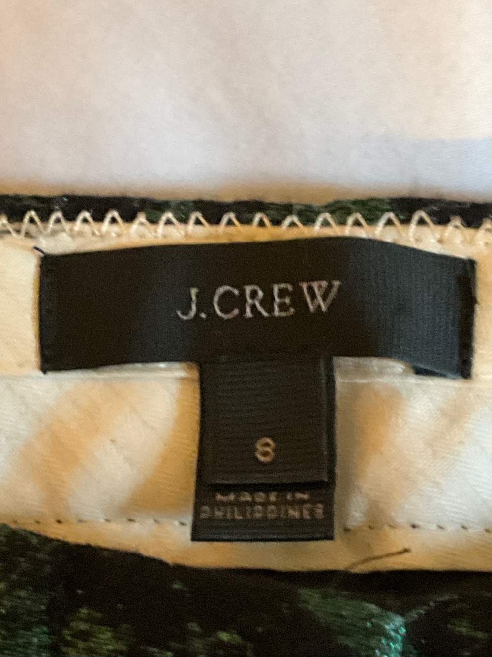 J. Crew Shimmering Emerald Straight-Leg Pants - Picture 3 of 4